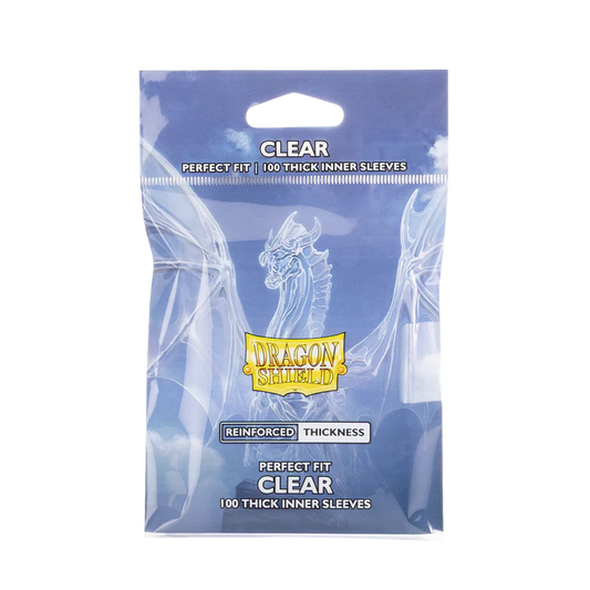 Dragon Shield Sleeves: Perfect Fit Standard Thick Inner - Clear