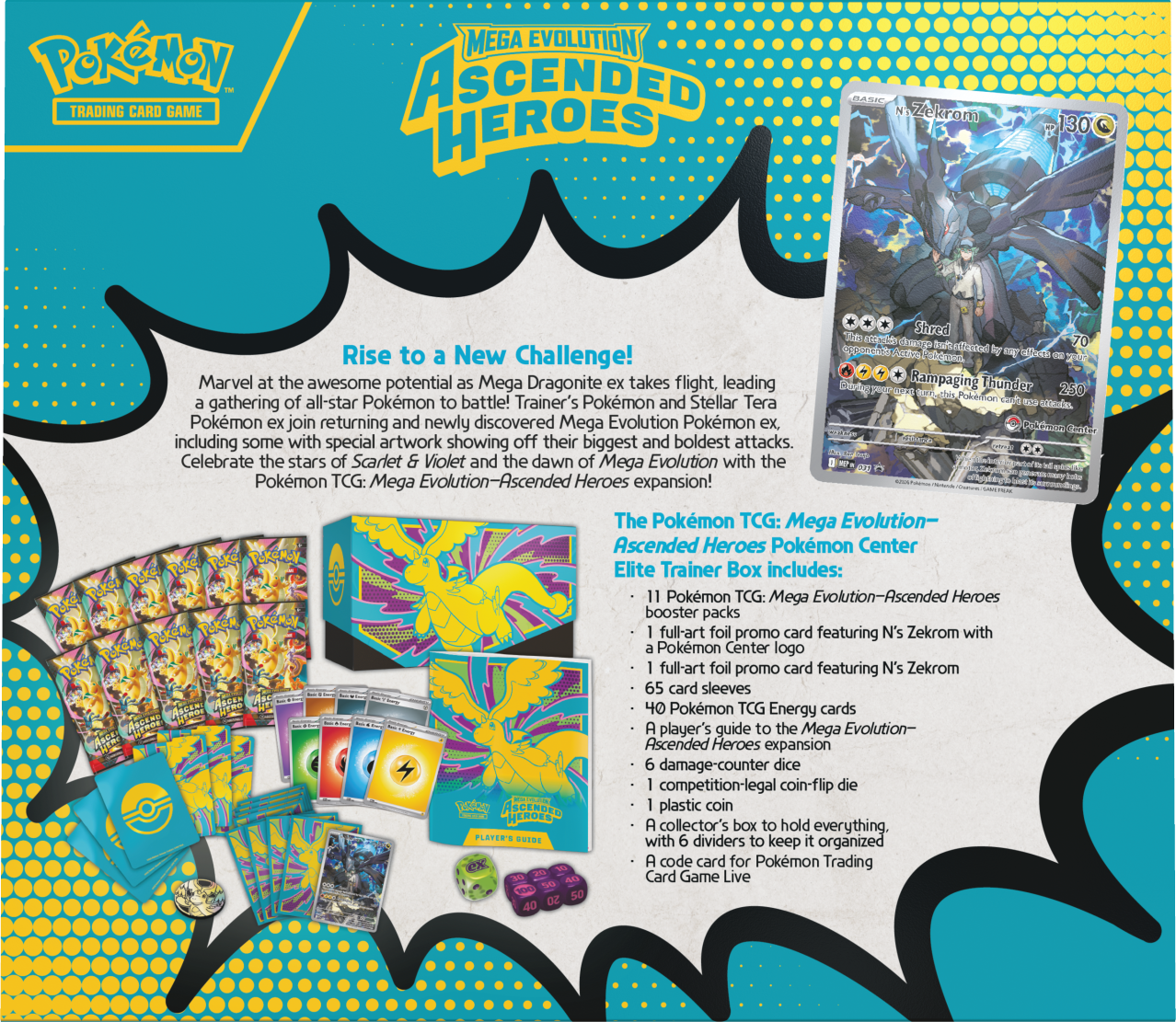 Pokémon TCG: Mega Evolution 02.5 Ascended Heroes - Elite Trainer Box (Pokémon Center)