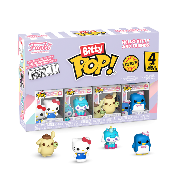 Funko Bitty Pop! Sanrio Hello Kitty and Friends  Hello Kitty Mini-Figure 4-Pack