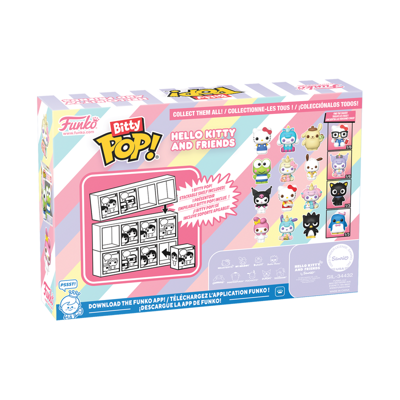 Funko Bitty Pop! Sanrio Hello Kitty and Friends  Hello Kitty Mini-Figure 4-Pack