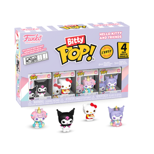 Funko Bitty Pop! Sanrio Hello Kitty and Friends Kuromi Mini-Figure 4-Pack