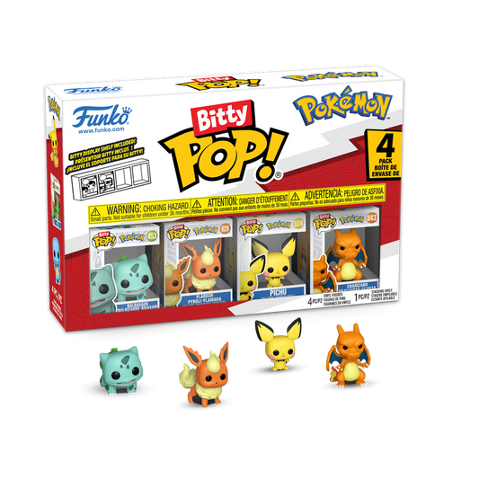 Funko Bitty Pop! Pokemon Bulbasaur Mini-Figure 4-Pack