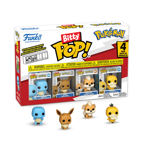 Funko Bitty Pop! Pokemon Squirtle Mini-Figure 4-Pack