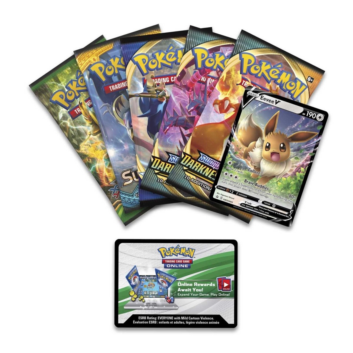 Pokemon TCG: V Powers Tin [Eevee V] (International Version)