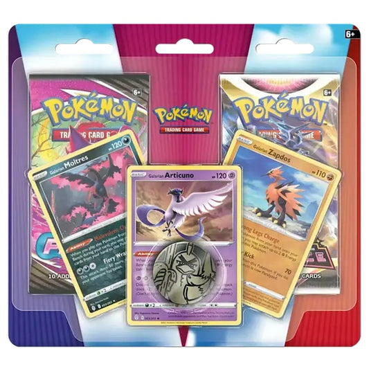 Pokemon TCG: Enhanced 2-Pack Blister [Galarian Articuno, Galarian Zapdos, & Galarian Moltres]
