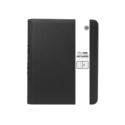Ultra Pro Binder: PRO 9-Pocket Zippered - Black