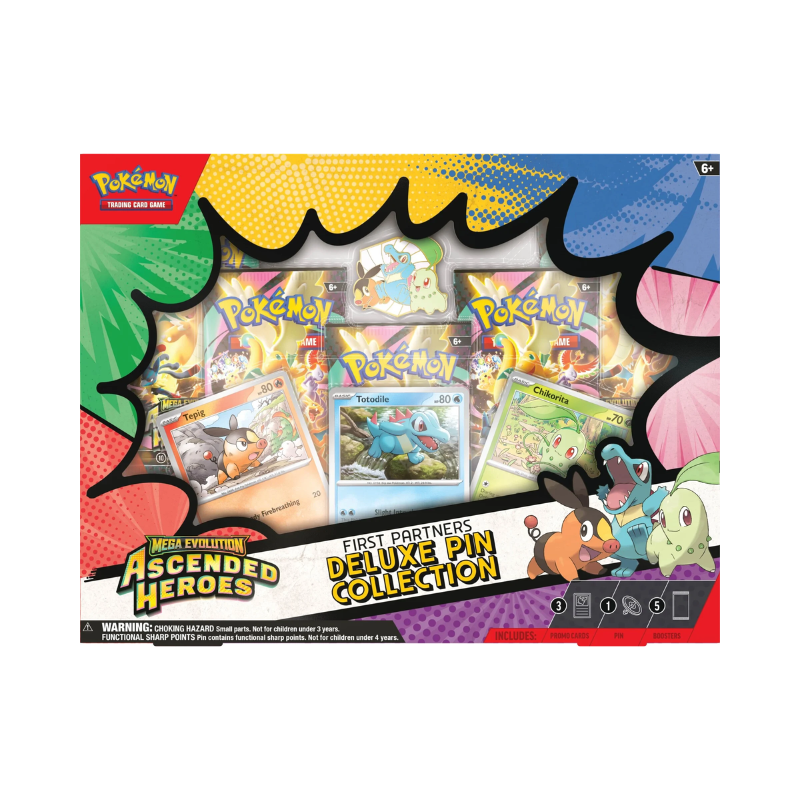 Pokémon TCG: Mega Evolution 02.5 Ascended Heroes - First Partners Deluxe Pin Collection