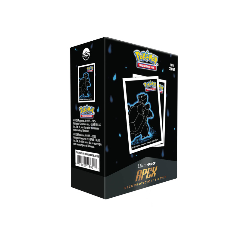 Card Sleeves: Pokémon Apex- Neon Kanto- Blastoise (105ct)
