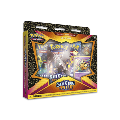 Pokémon TCG: Shining Fates Mad Party Pin Collection [Dedenne]