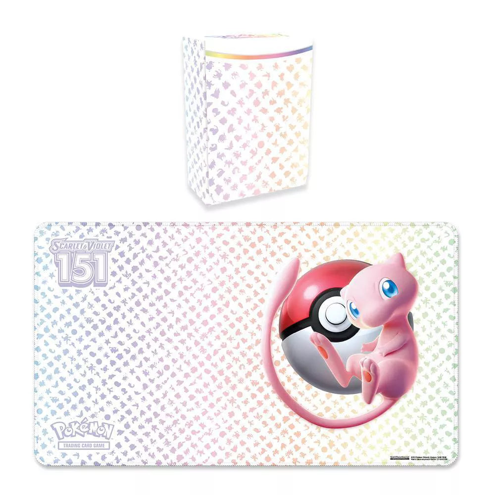 Pokemon 151 Ultra Premiem Collection Playmat - Mew and Kanto Pokedex