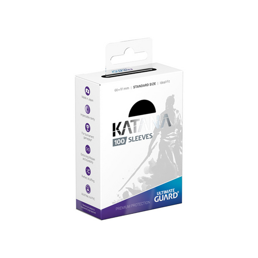 Card Sleeves: Katana Sleeves Standard Size- Black (100ct)