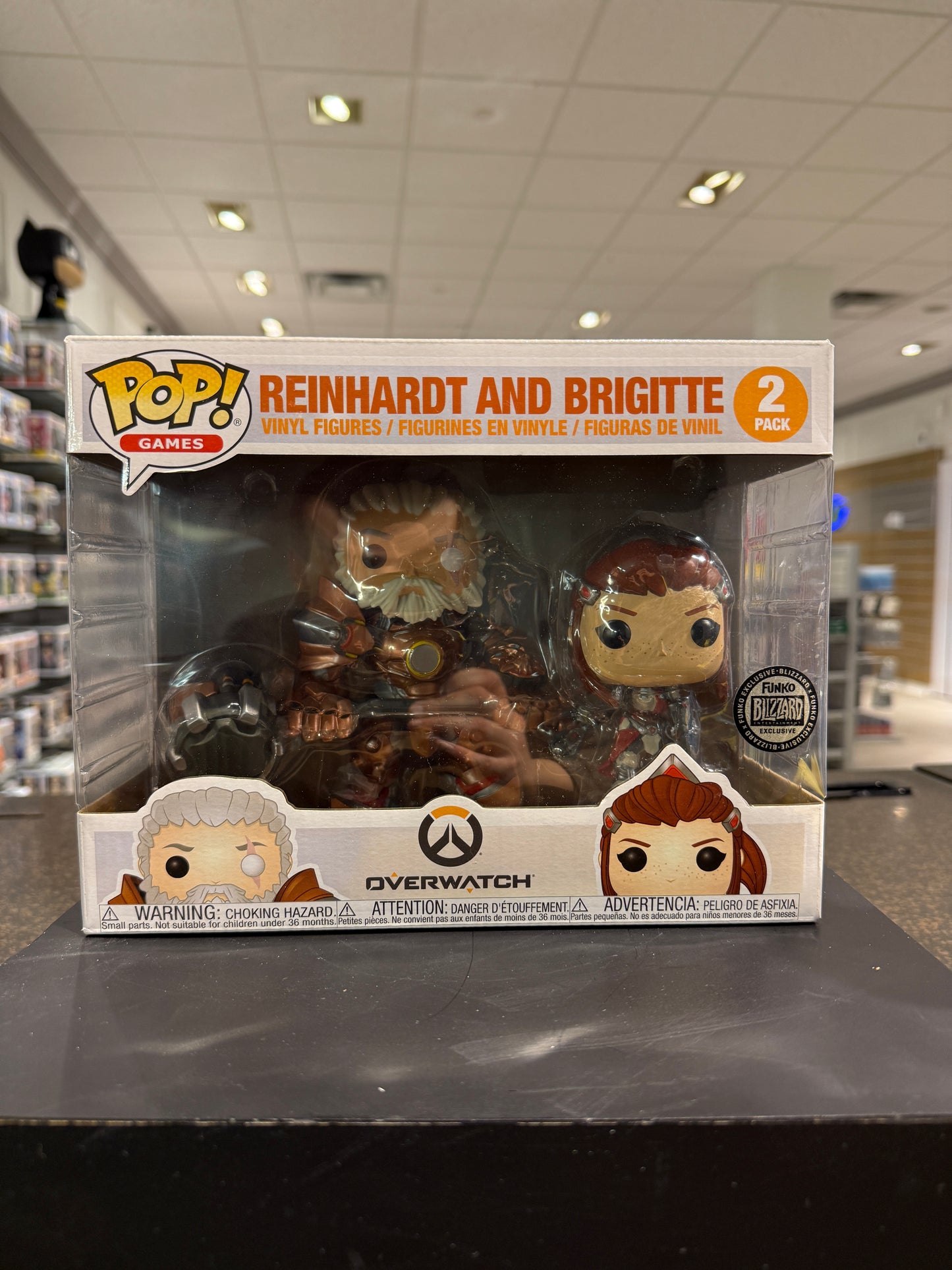 Funko Pop! Overwatch - Reinhardt and Brigitte (Blizzard) 2-Pack