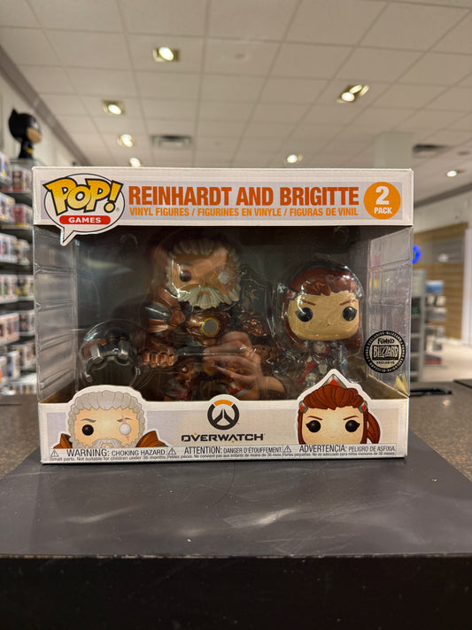 Funko Pop! Overwatch - Reinhardt and Brigitte (Blizzard) 2-Pack