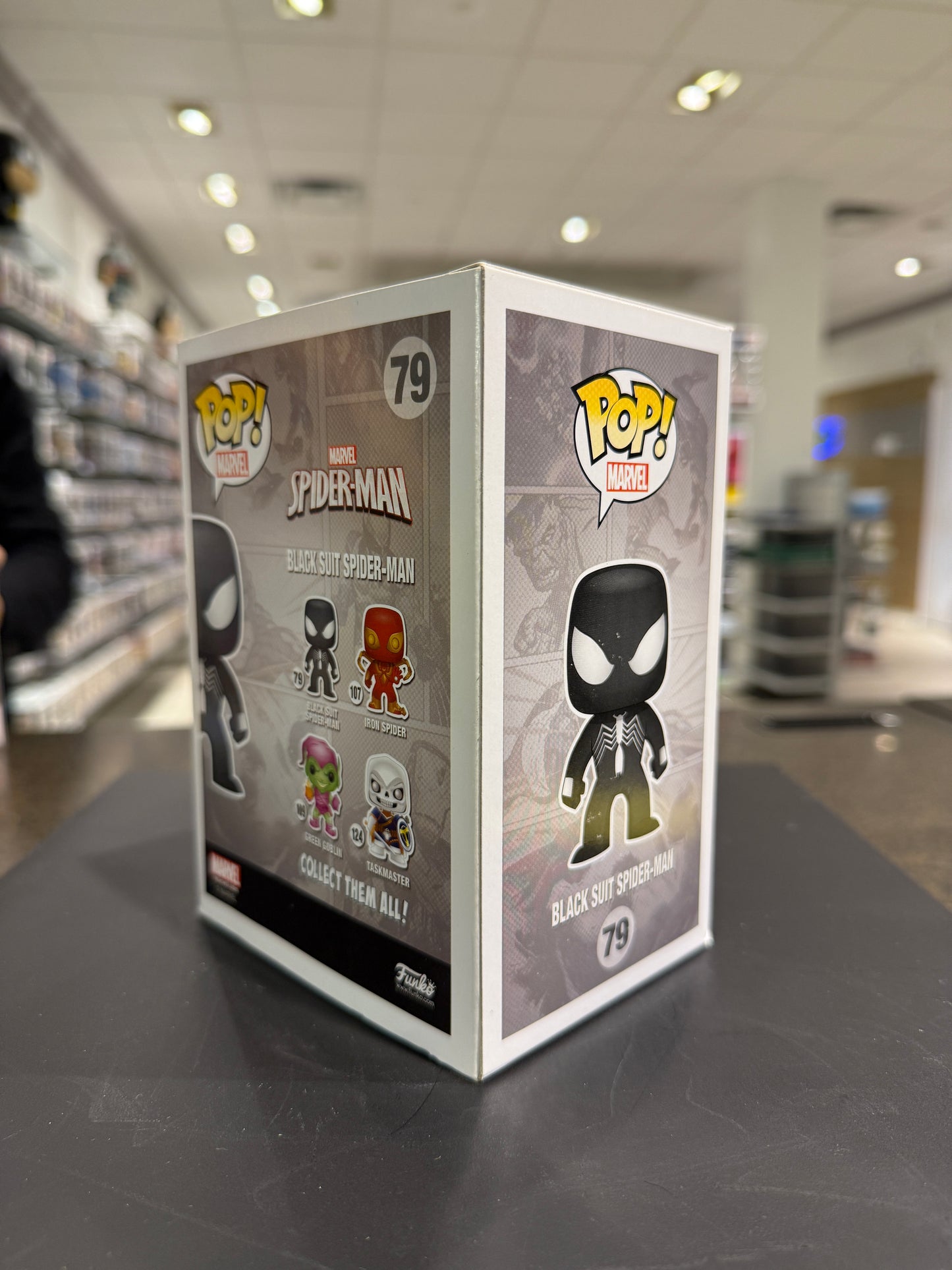 Funko Pop! Marvel - Black Suit Spiderman Glow (Walgreens)