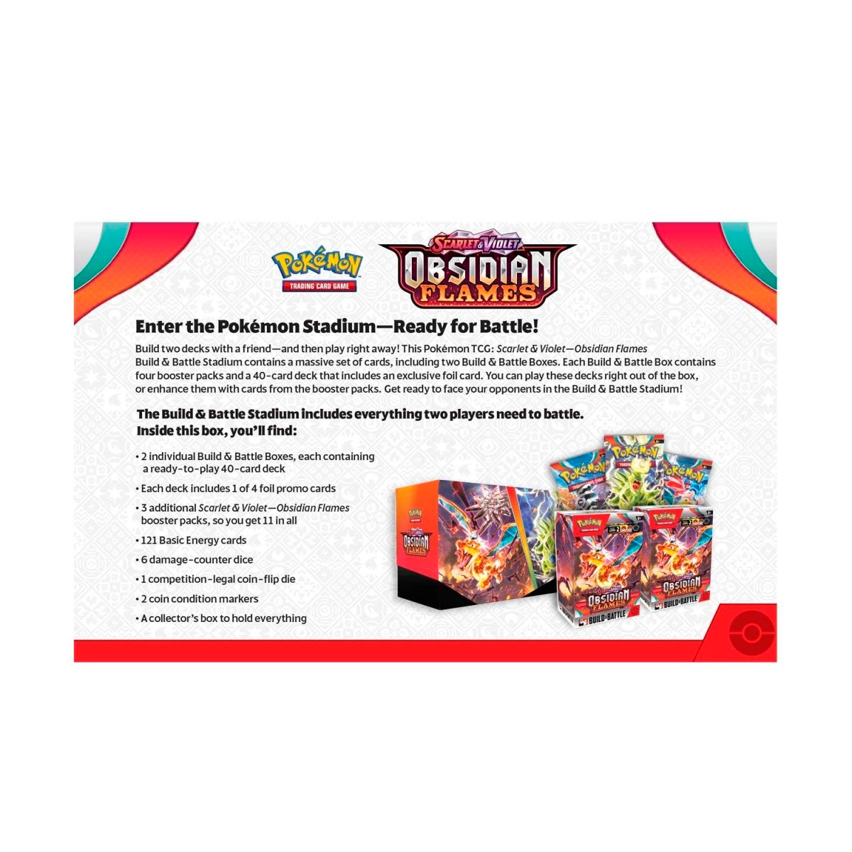 Pokemon TCG: Scarlet & Violet 03 Obsidian Flames- Build & Battle Stadium