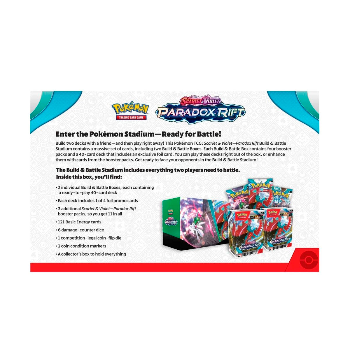 Pokemon TCG: Scarlet & Violet 04 Paradox Rift- Build & Battle Stadium