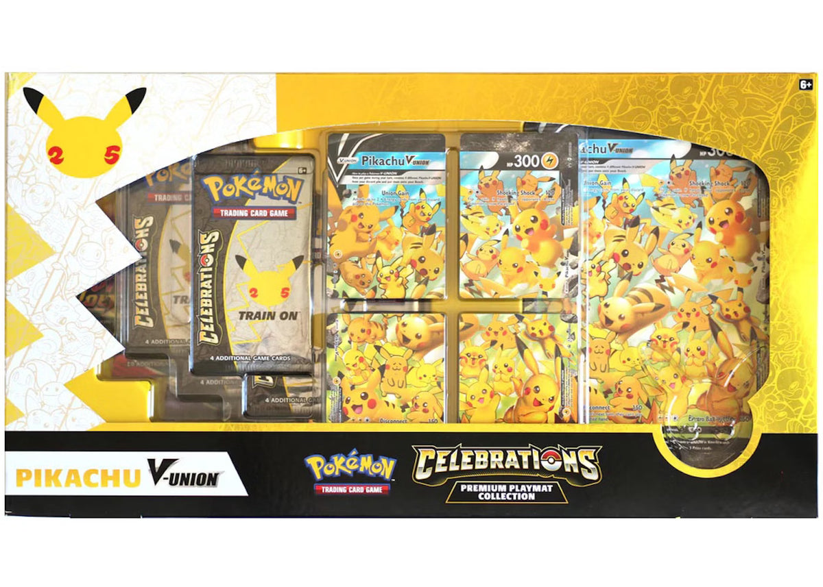 Pokémon TCG: Celebrations - Pikachu V-Union Premium Playmat Collection