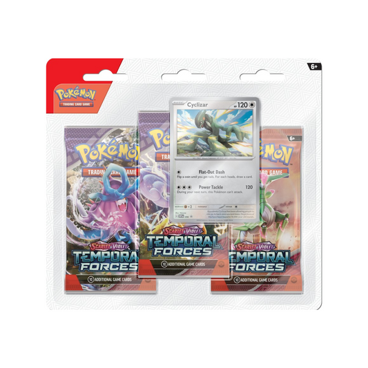 Pokemon TCG: Scarlet & Violet 05 Temporal Forces - 3-Booster Blister (Cyclizar)