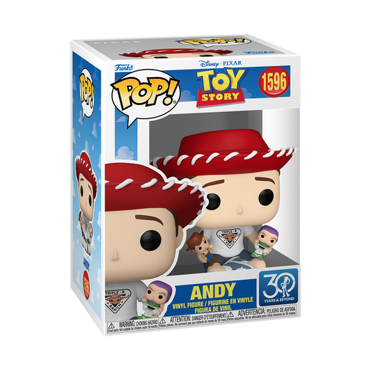 Funko Pop! Disney - Toy Story 30th Anniversary - Andy with Buzz Lightyear and Woody