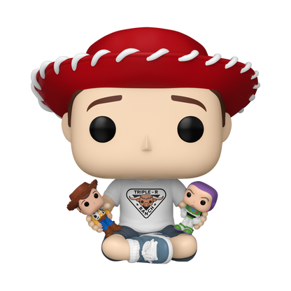 Funko Pop! Disney - Toy Story 30th Anniversary - Andy with Buzz Lightyear and Woody