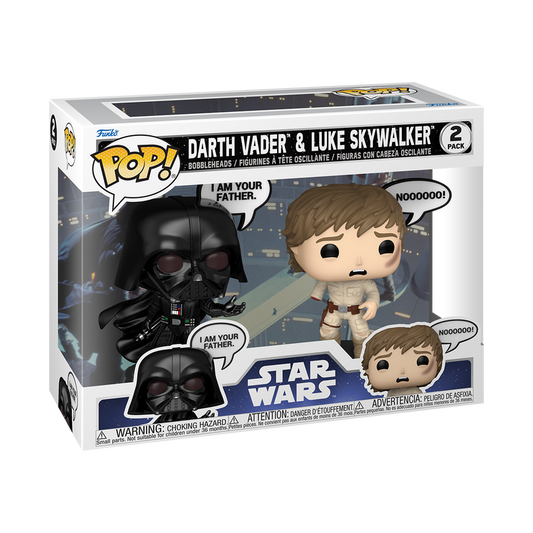 Funko Pop! Star War - Darth Vader & Luke Skywalker 2 Pack