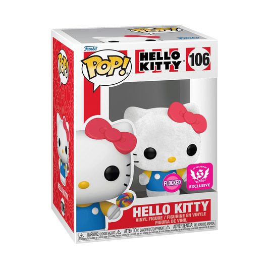 Funko Pop! Sanrio - Hello Kitty with Lollipop Flocked (It'Sugar Exclusive)