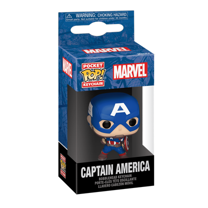 Funko Pop! Keychain:  Marvel - New Classics Captain America