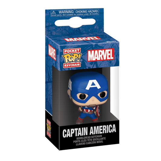 Funko Pop! Keychain:  Marvel - New Classics Captain America