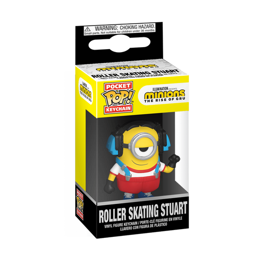Funko Pop! Keychain: Minions: The Rise of Gru - Roller Skating Stuart