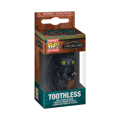 Funko Pop! Keychain:  How to Train Your Dragon Live Action - Toothless