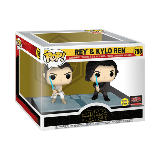 Funko Pop! Moment Star Wars - Rey & Kylo Ren Glow (Target)
