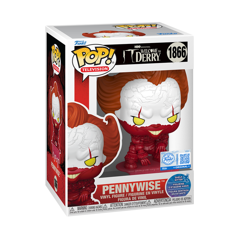 Funko Pop! It: Welcome to Derry - Pennywise Bloody Shelf Sitter (Entertainment Earth)