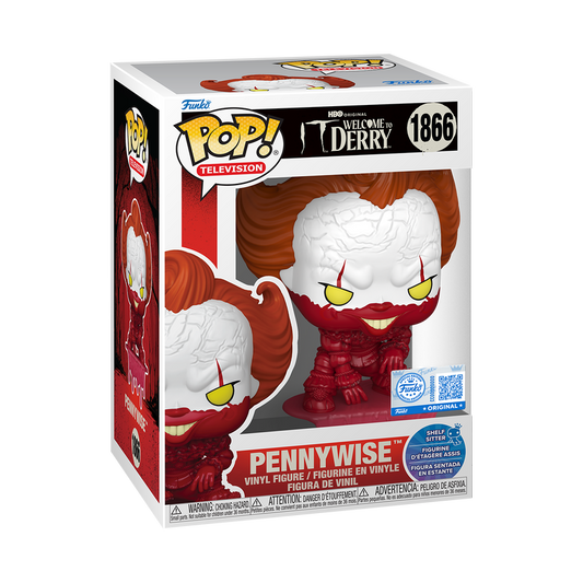 Funko Pop! It: Welcome to Derry - Pennywise Bloody Shelf Sitter (Entertainment Earth)