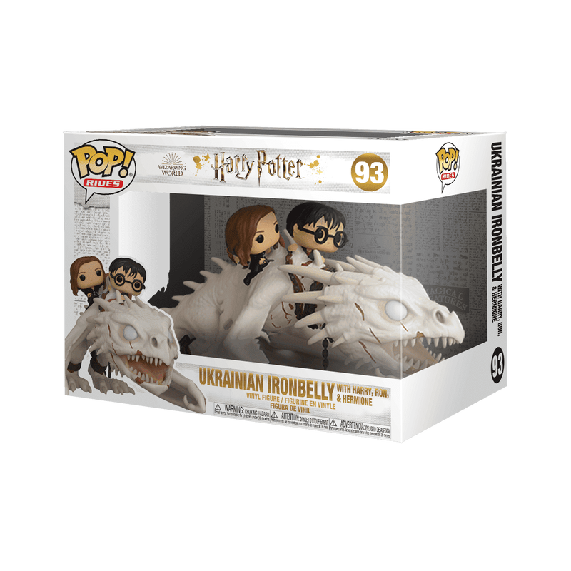 Funko Pop! Harry Potter - Ukrainian Ironbelly with Harry, Ron, & Hermione Ride
