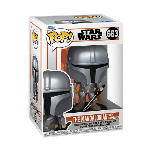 Funko Pop! Star Wars The Mandalorian with Darksaber