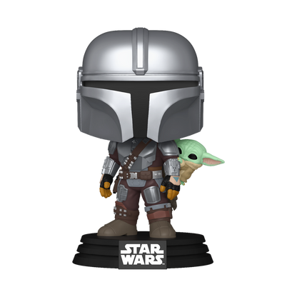 Funko Pop! Star Wars - The Mandalorian with Grogu On Back