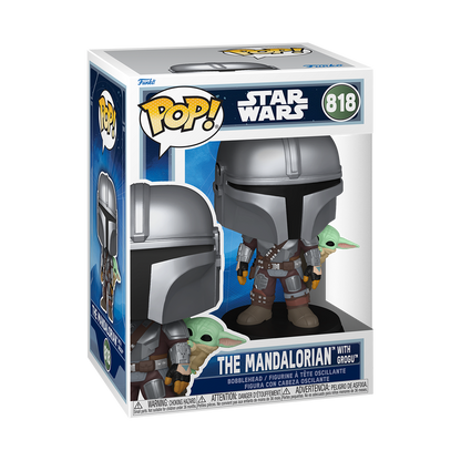 Funko Pop! Star Wars - The Mandalorian with Grogu On Back