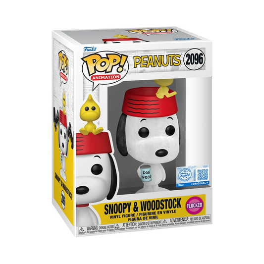 Funko Pop! Peanuts - Snoopy & Woodstock Flocked (Entertainment Earth)