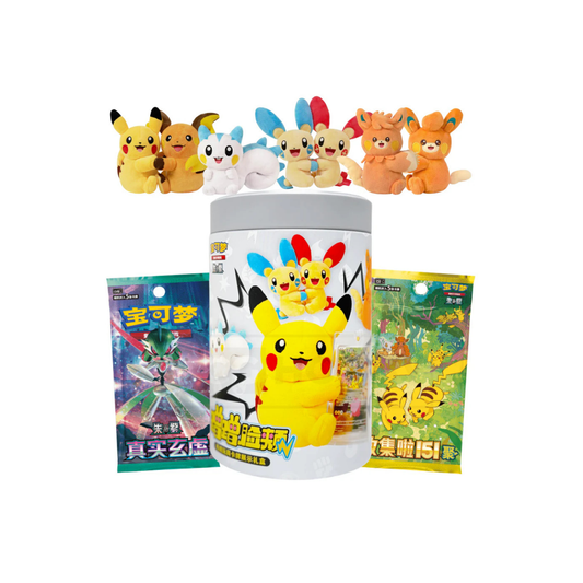 Pokémon TCG: Pokémon Plush Tin Blind Box with Display Card - Simplified Chinese