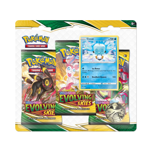 Pokémon TCG: Sword and Shield Evolving Skies - 3-Pack Blister [Eiscue]
