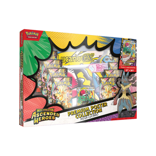 Pokémon TCG: Mega Evolution 02.5 Ascended Heroes - Premium Poster Collection (Mega Lucario)