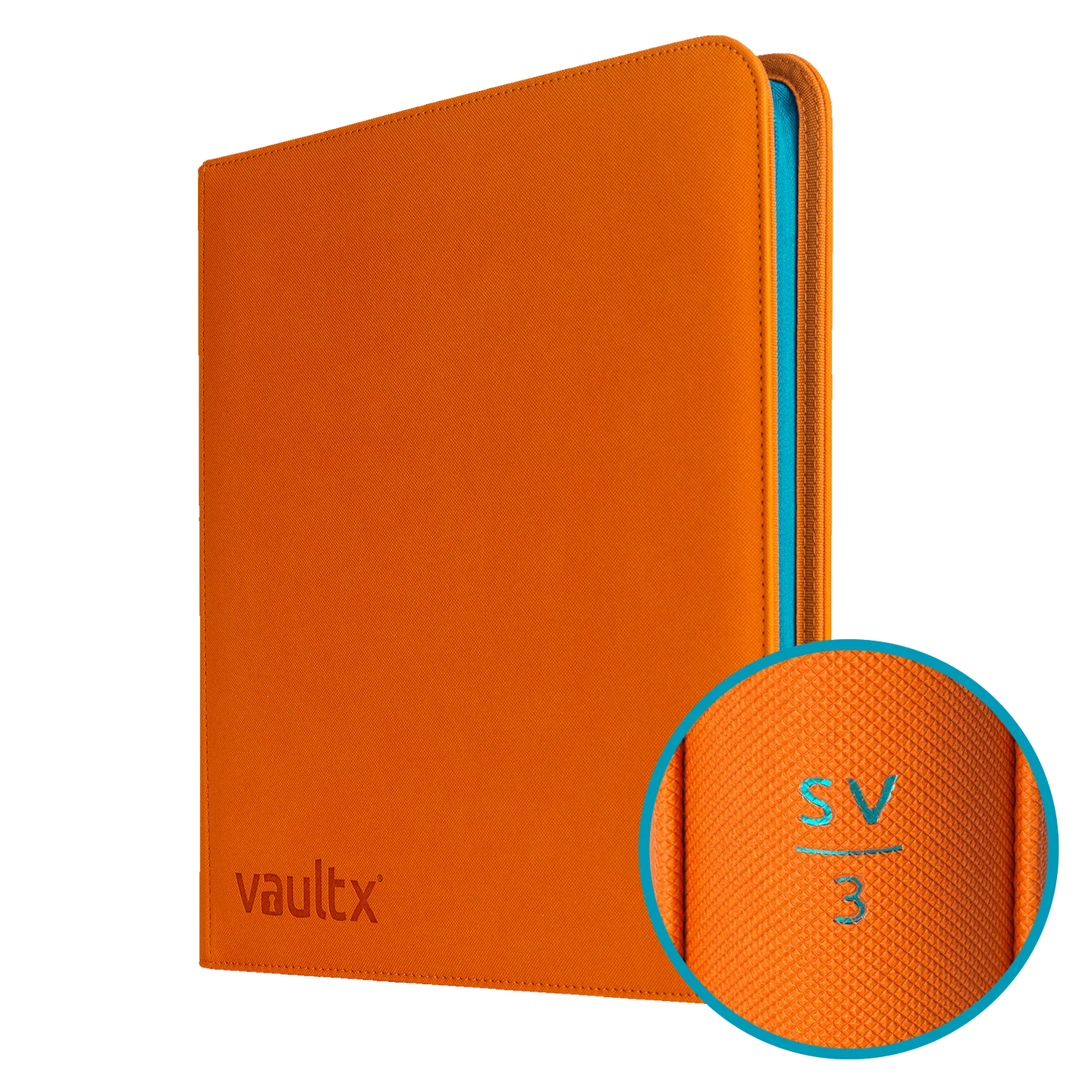 Vault X - 12-Pocket Exo-Tec® Zip Binder Scarlet and Violet
