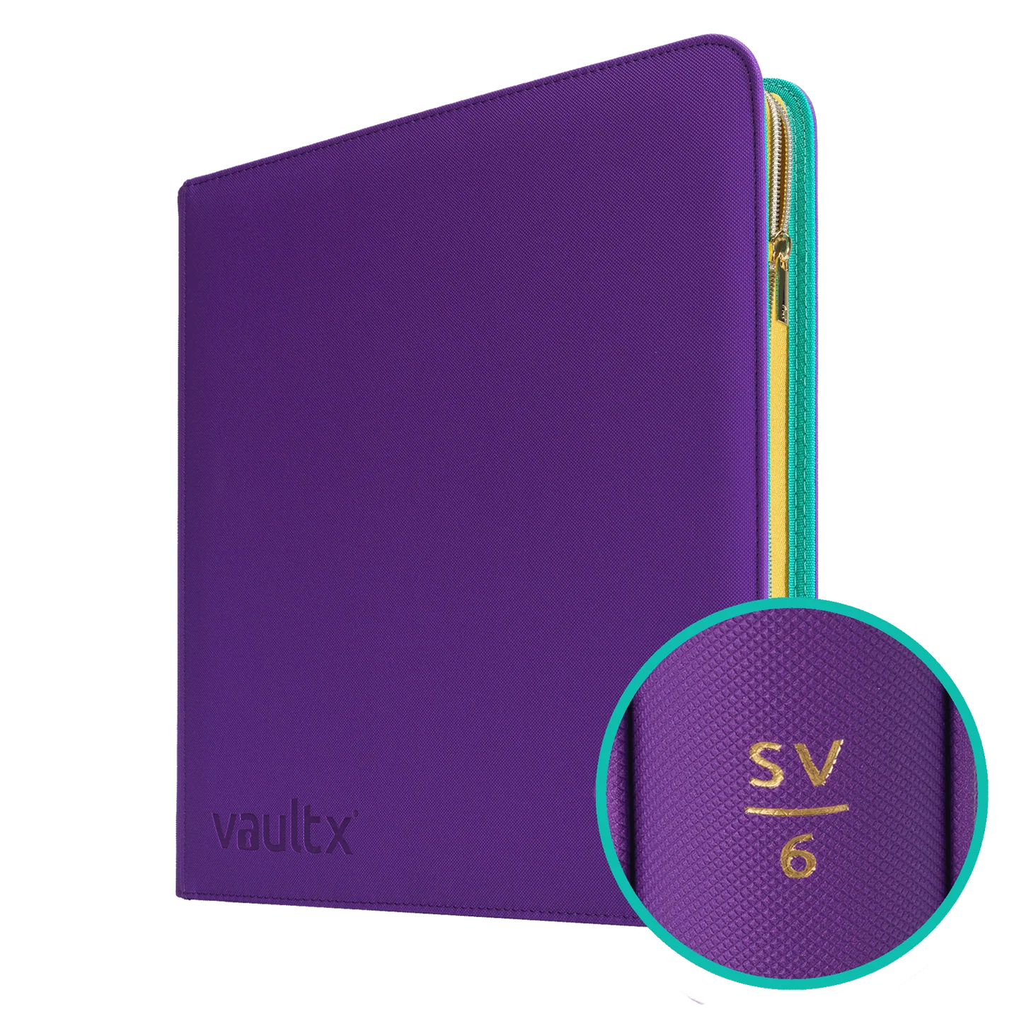 Vault X - 12-Pocket Exo-Tec® Zip Binder Scarlet and Violet