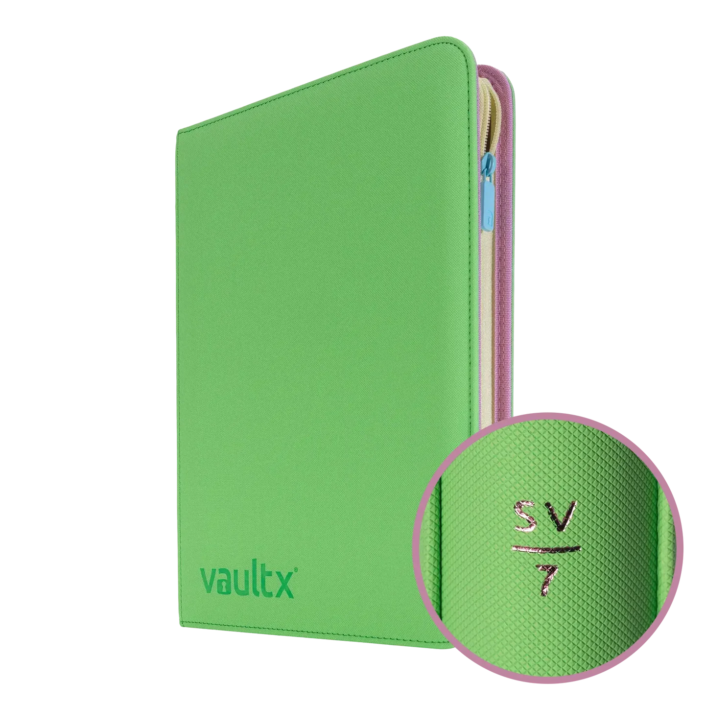 Vault X - 9-Pocket Exo-Tec® Zip Binder Scarlet and Violet