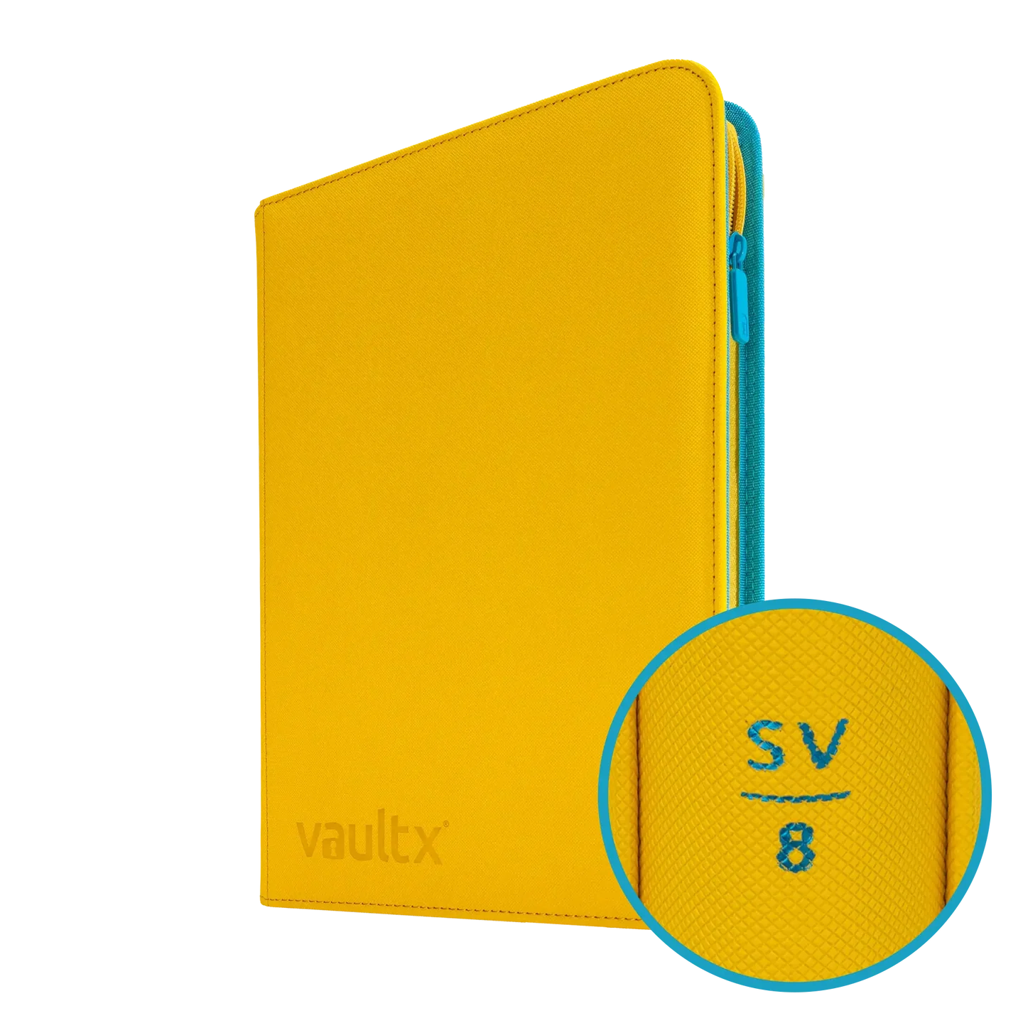 Vault X - 9-Pocket Exo-Tec® Zip Binder Scarlet and Violet