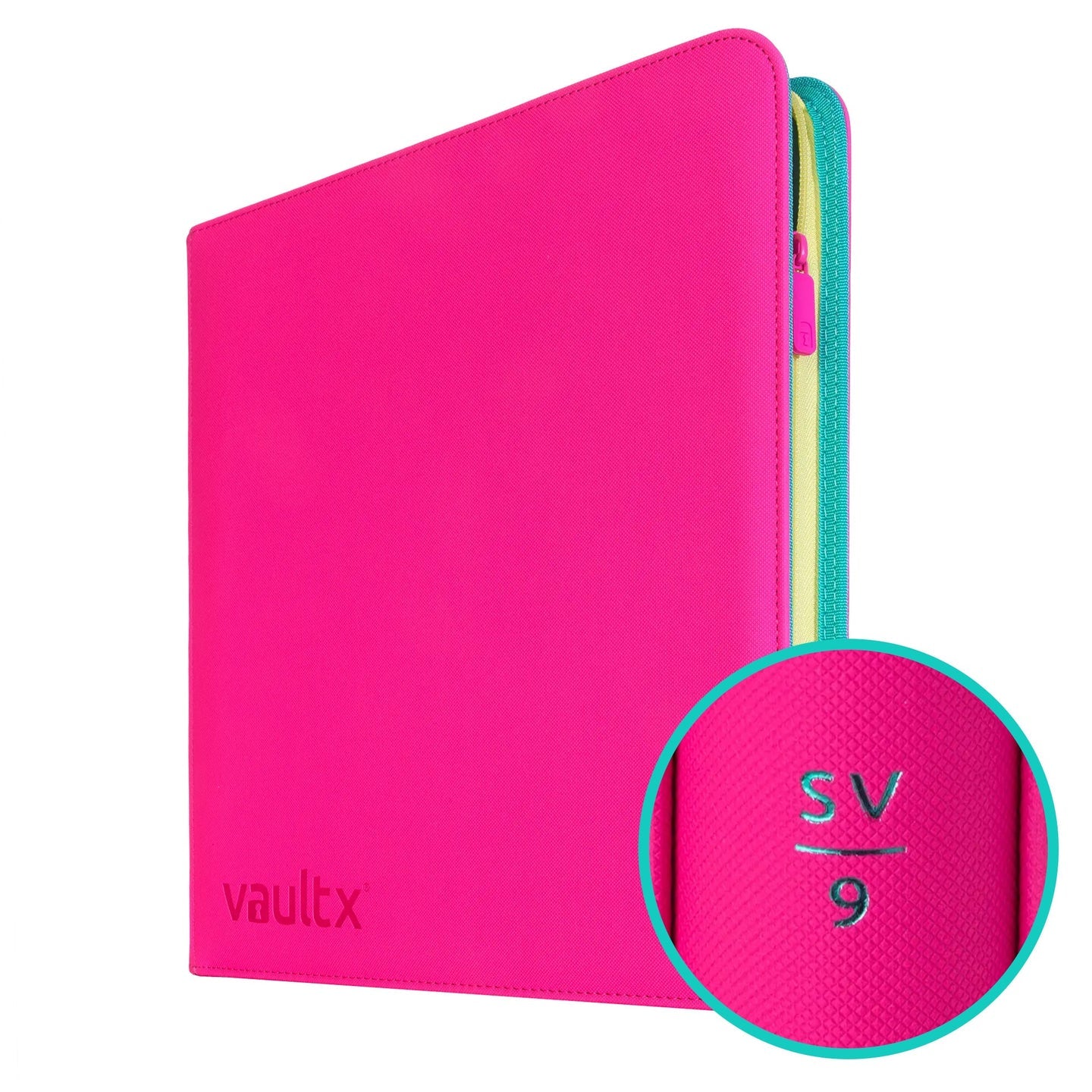 Vault X - 12-Pocket Exo-Tec® Zip Binder Scarlet and Violet