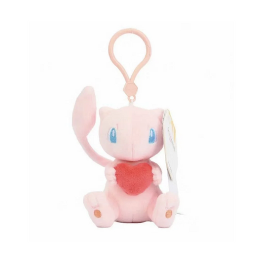 Pokémon Plush - Potdemiel Plush - Mew with Heart Keychain