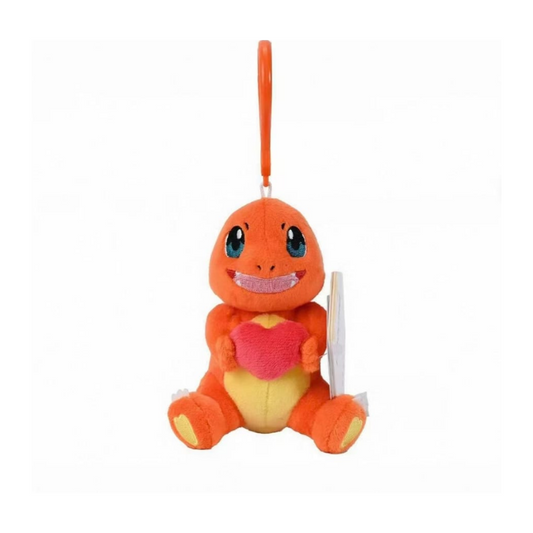 Pokémon Plush - Potdemiel Plush - Charmander with Heart Keychain