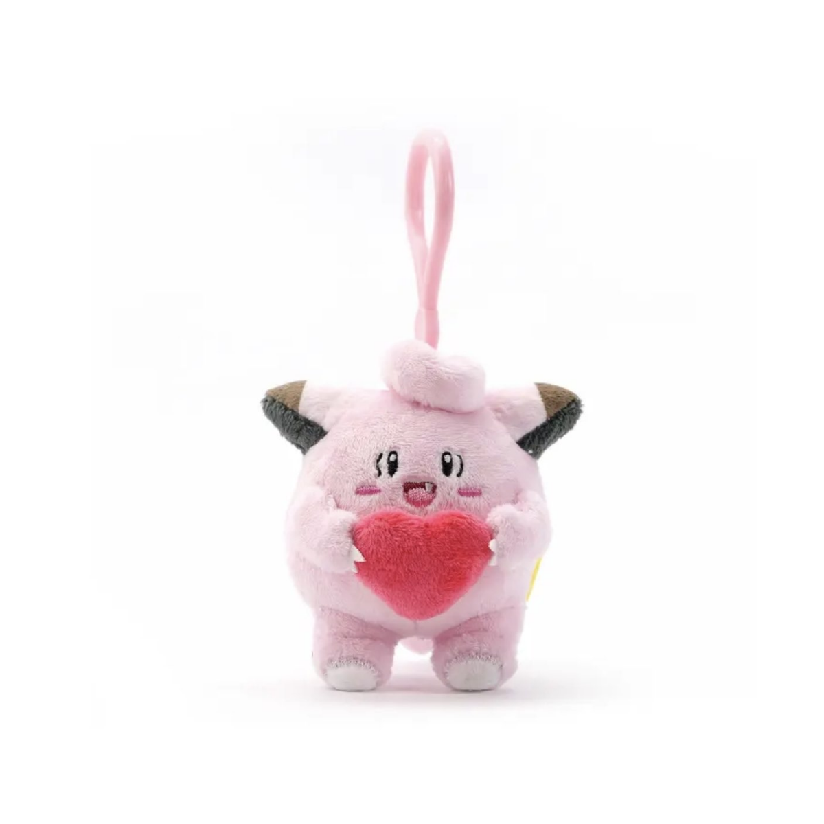 Pokémon Plush - Potdemiel Plush - Clefairy with Heart Keychain