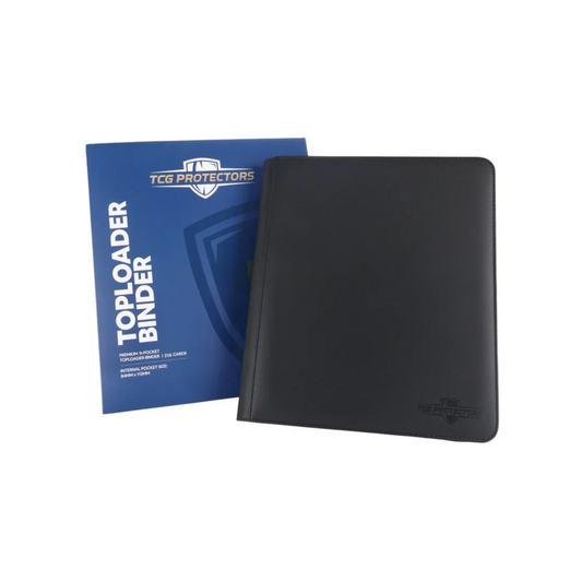 TCG Protectors Binder: Premium 9-Pocket Toploader - Black